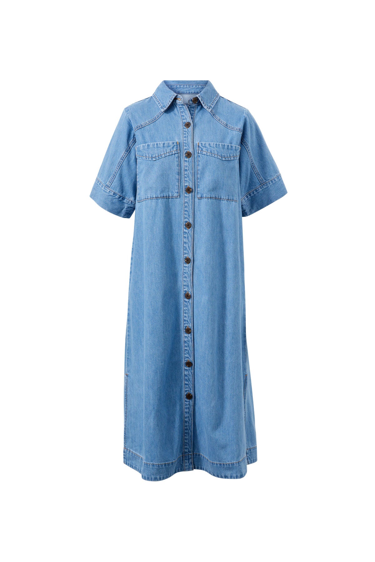 Ava Short Sleeve Midi Dress - ladies