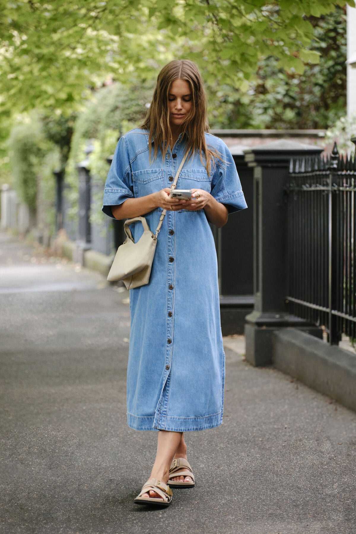 Ava Short Sleeve Midi Dress - ladies