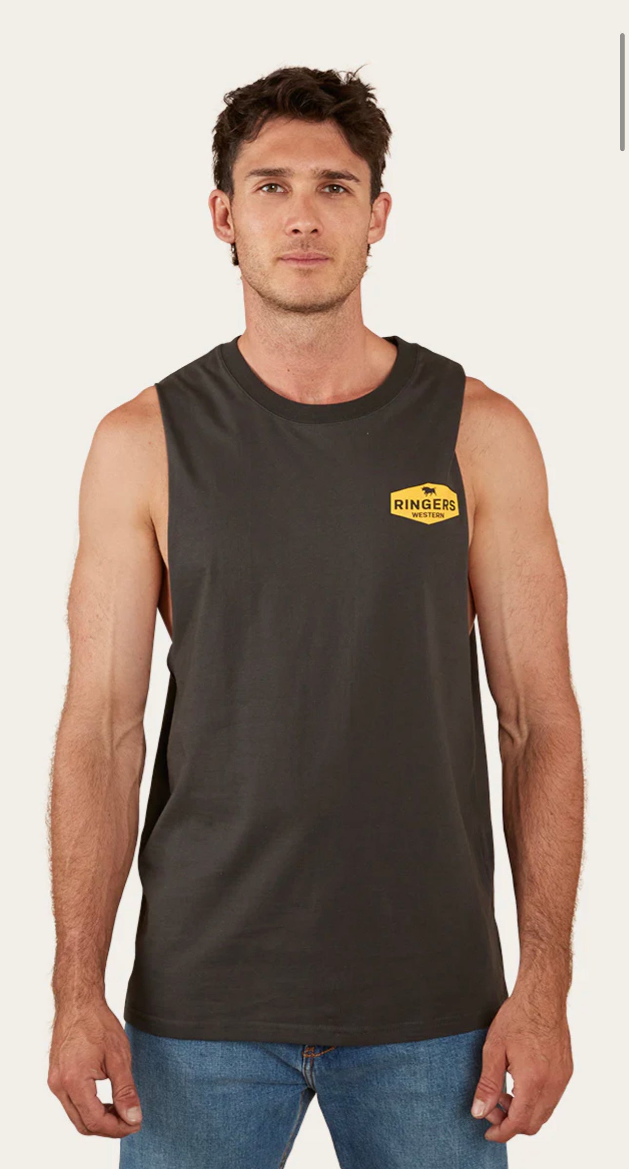 Servo men’s muscle tank - black/yellow