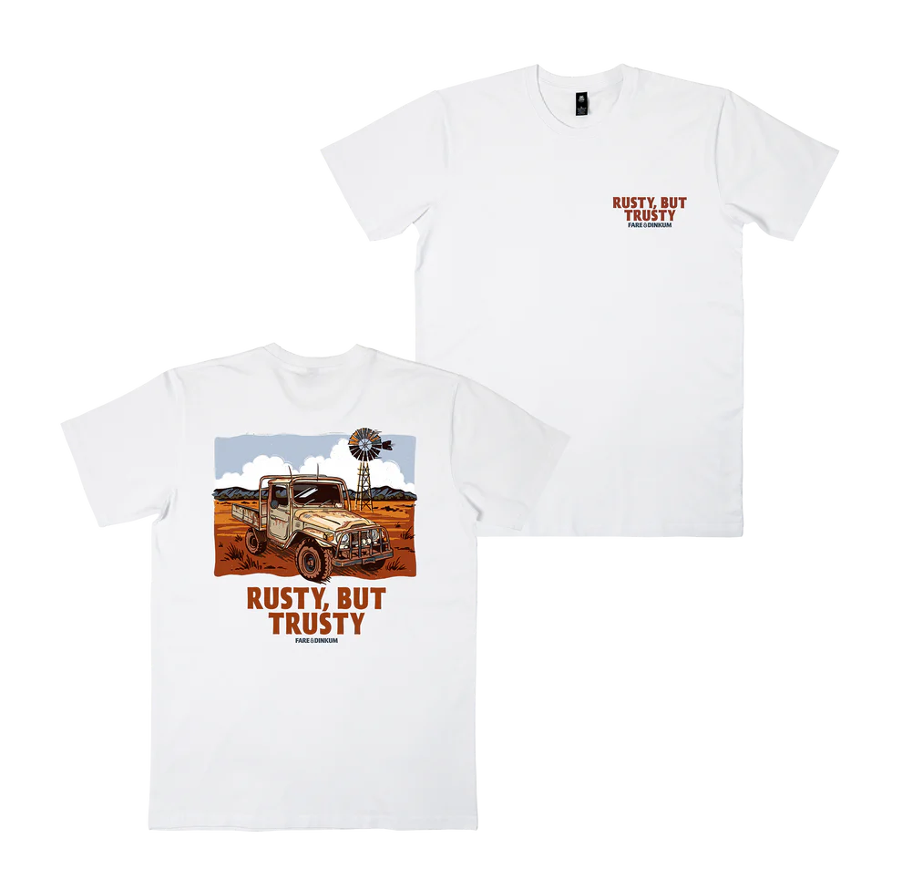 Rusty but Trusty Mens Tee - White