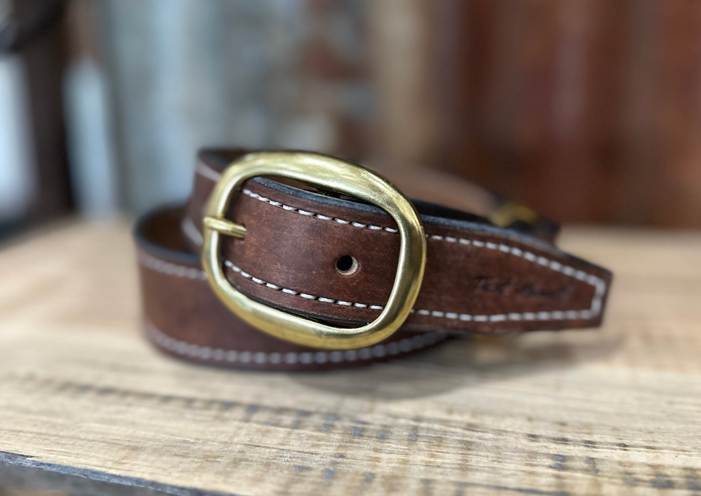 Leather Hobble Belt with Pouch