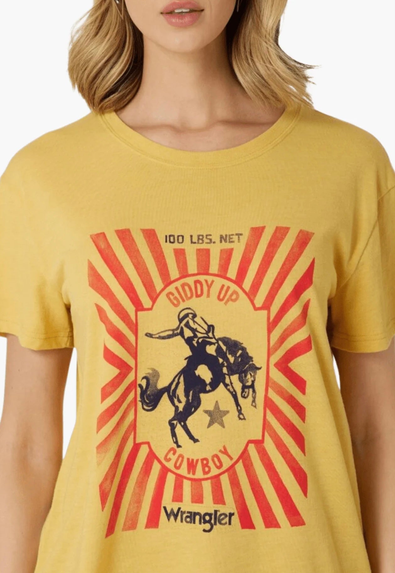 USA Wrangler Ladies Boyfriend Fit T-Shirt