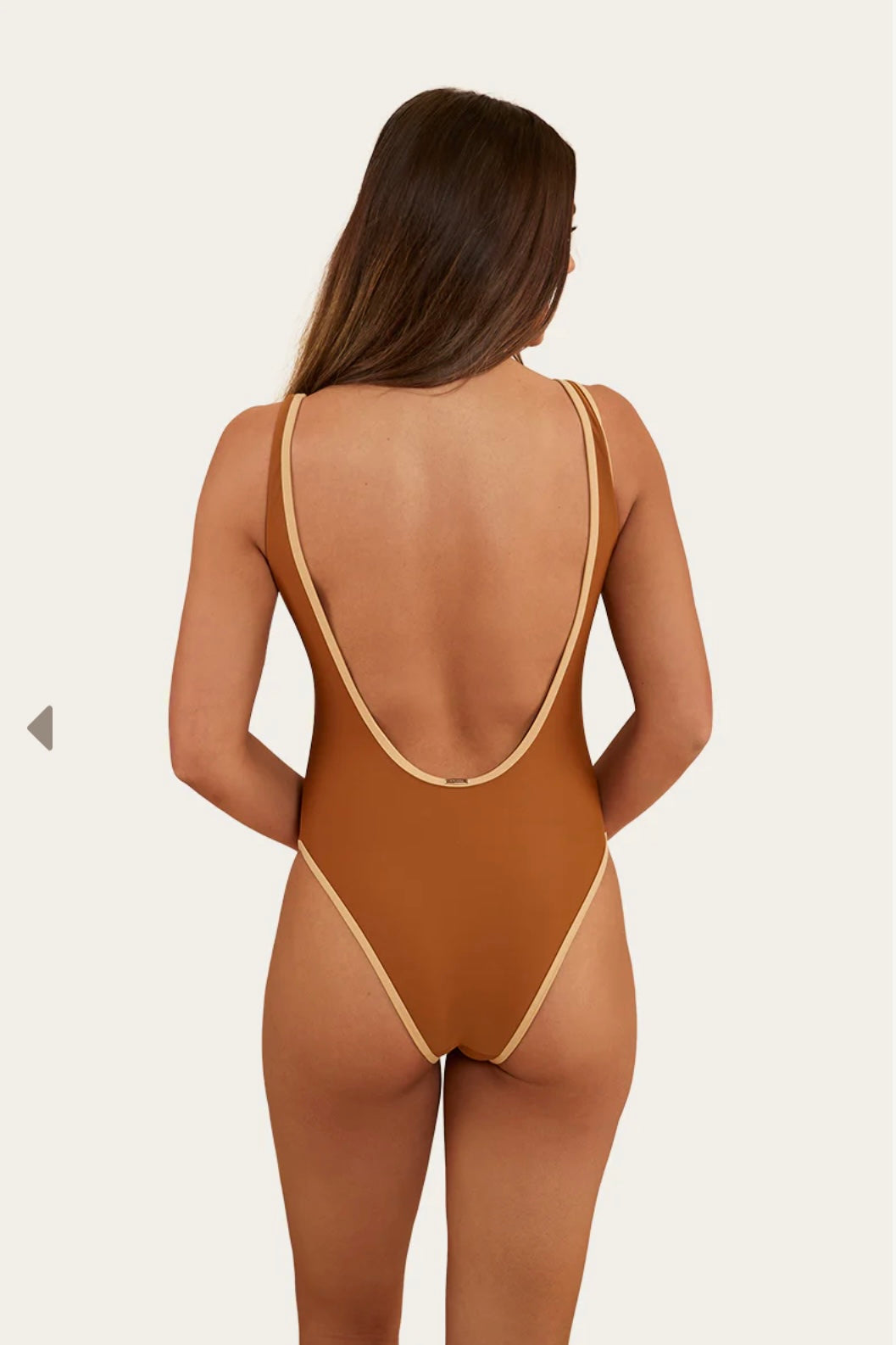 Melrose ladies one piece - toffee
