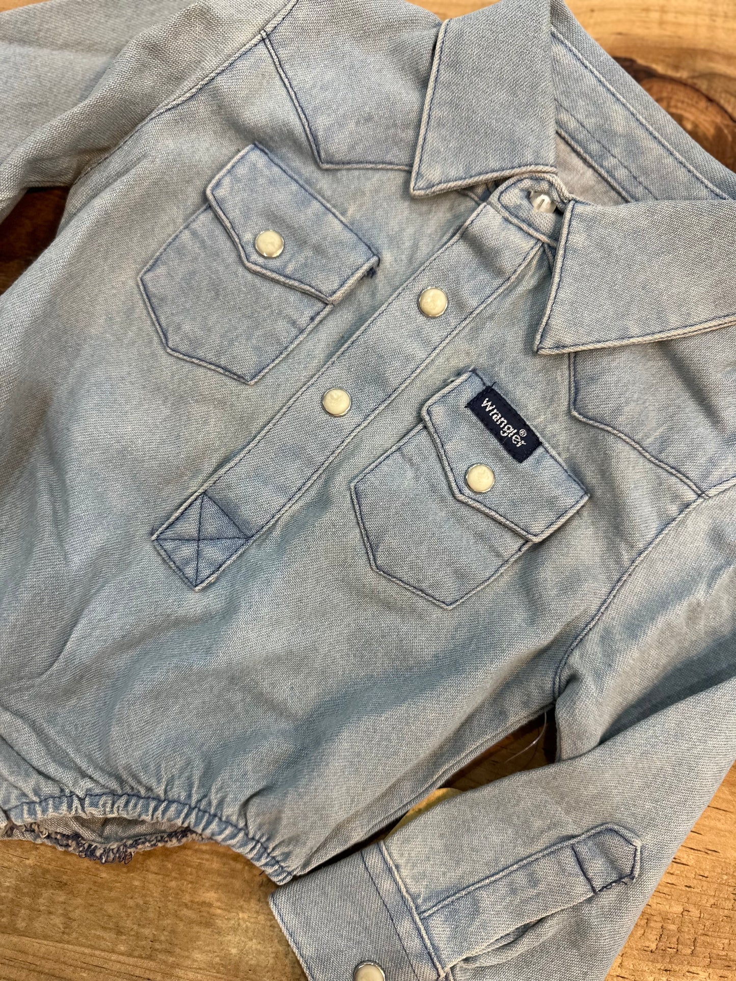Wrangler USA baby denim bodysuit