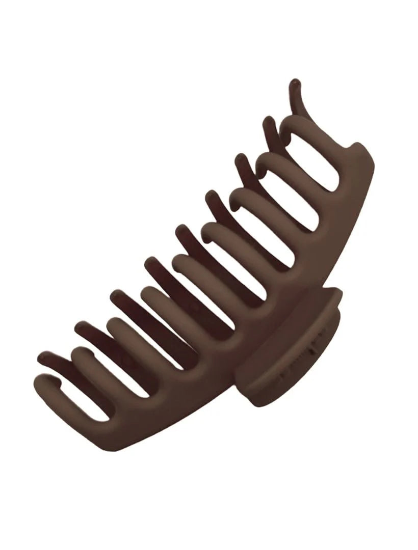 Claw hair clip - coffee