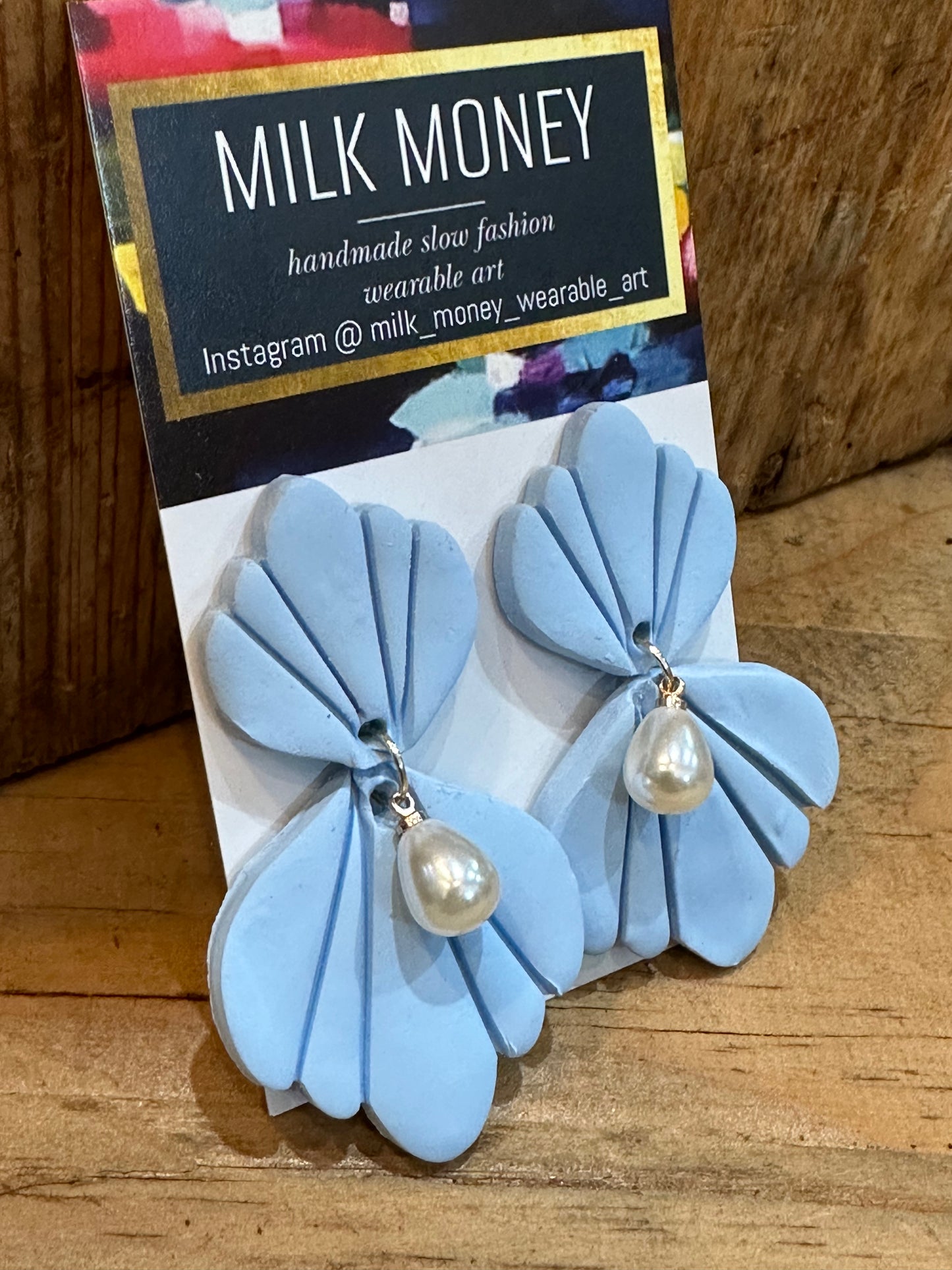 Pastel & Pearl earrings