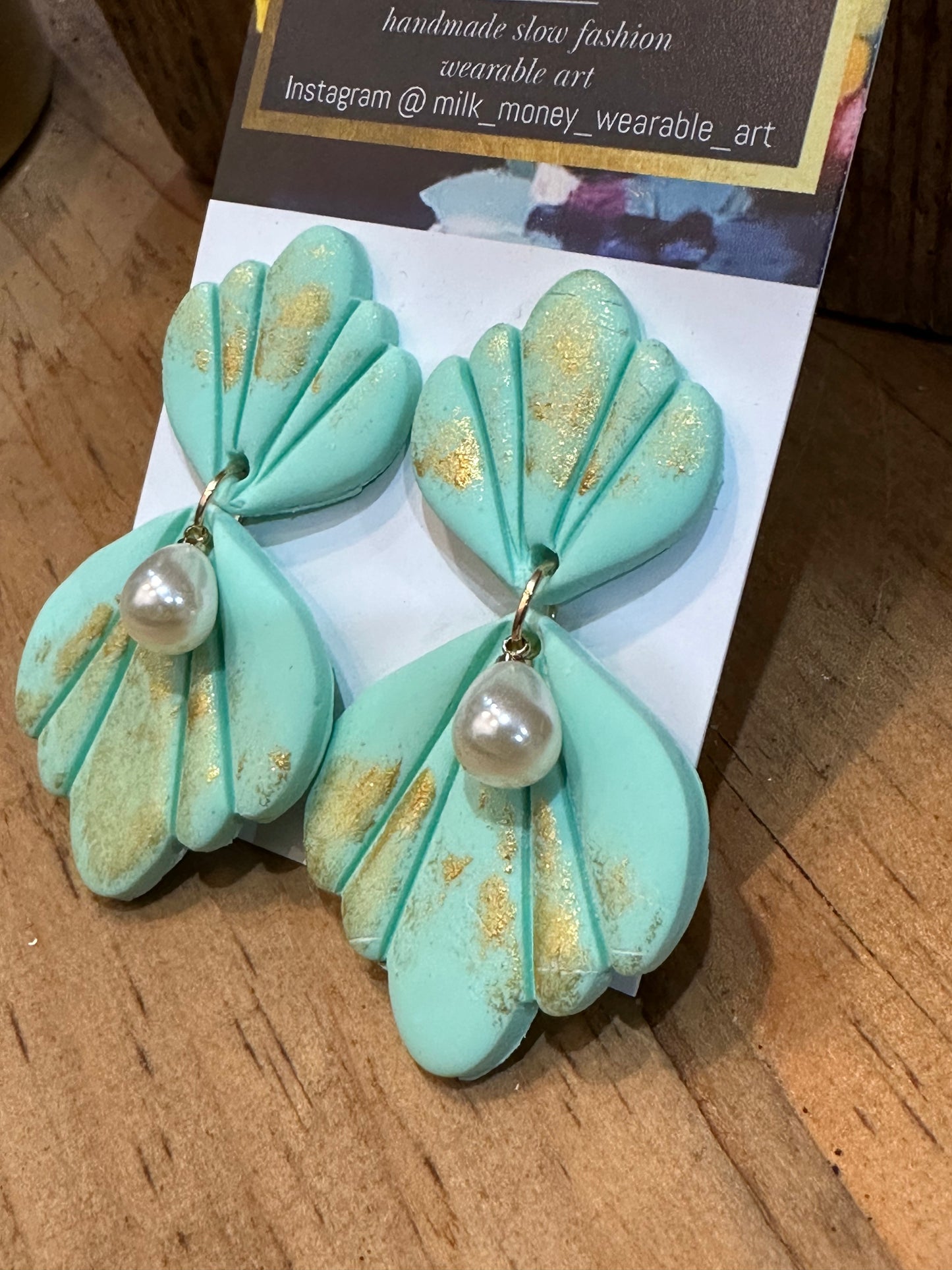 Pastel & Pearl earrings