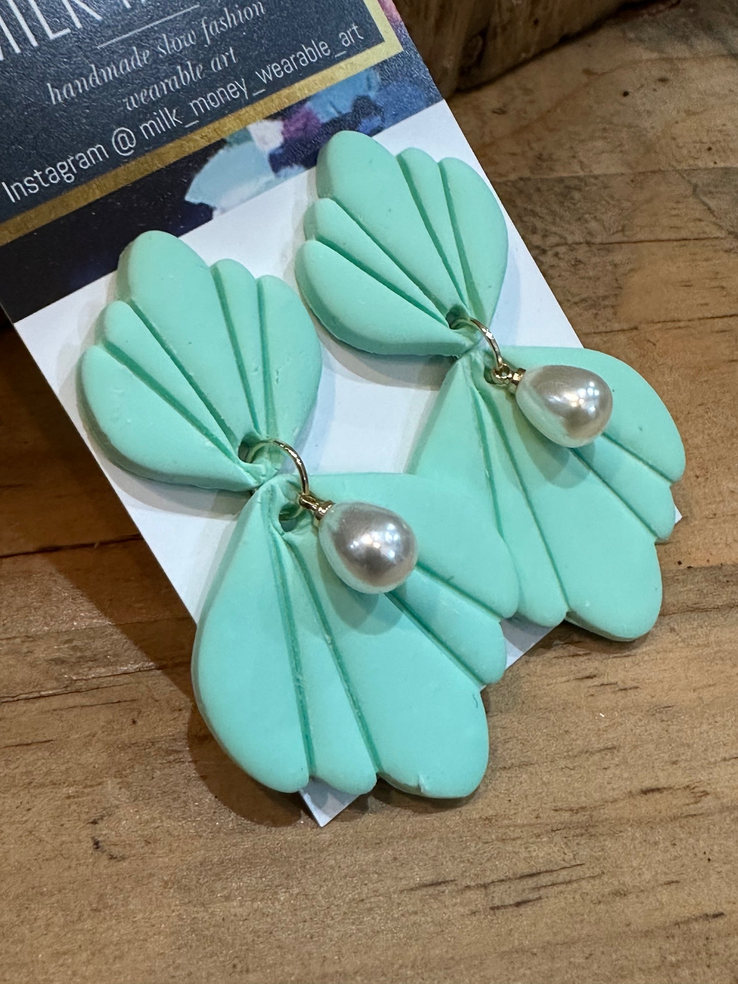 Pastel & Pearl earrings