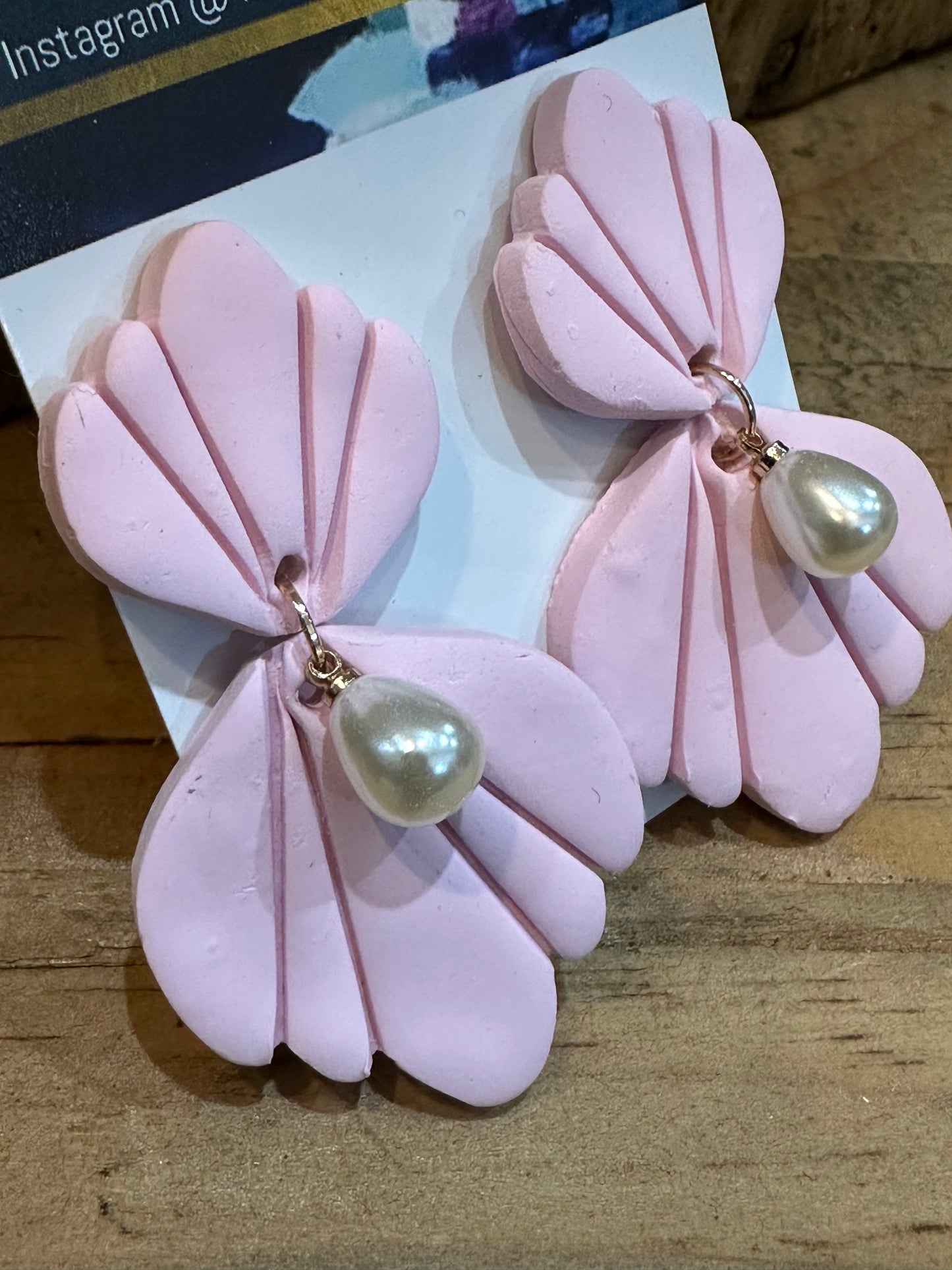 Pastel & Pearl earrings