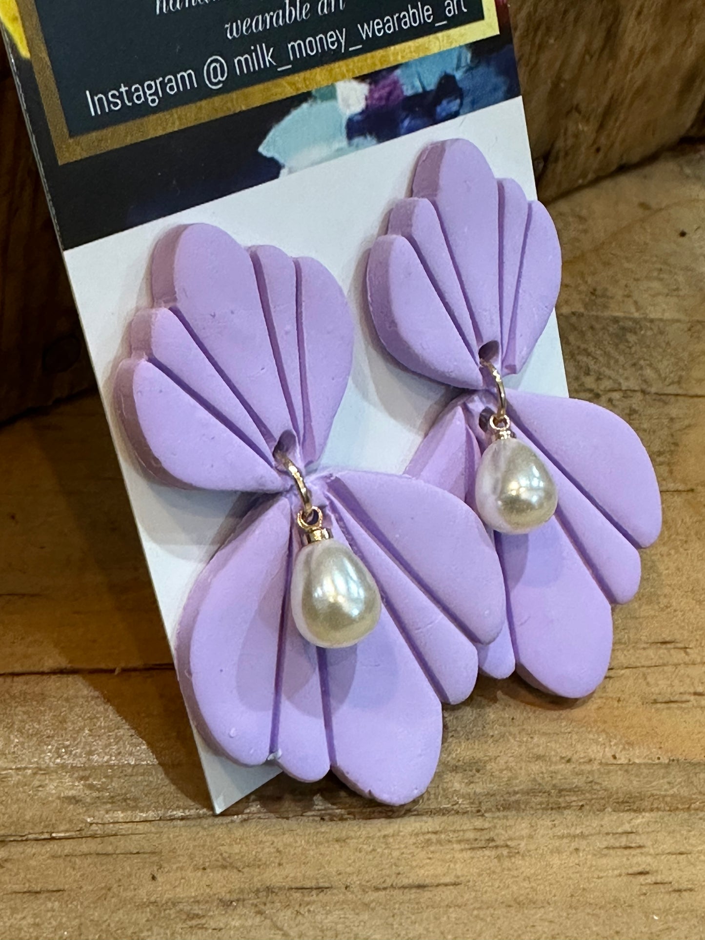 Pastel & Pearl earrings