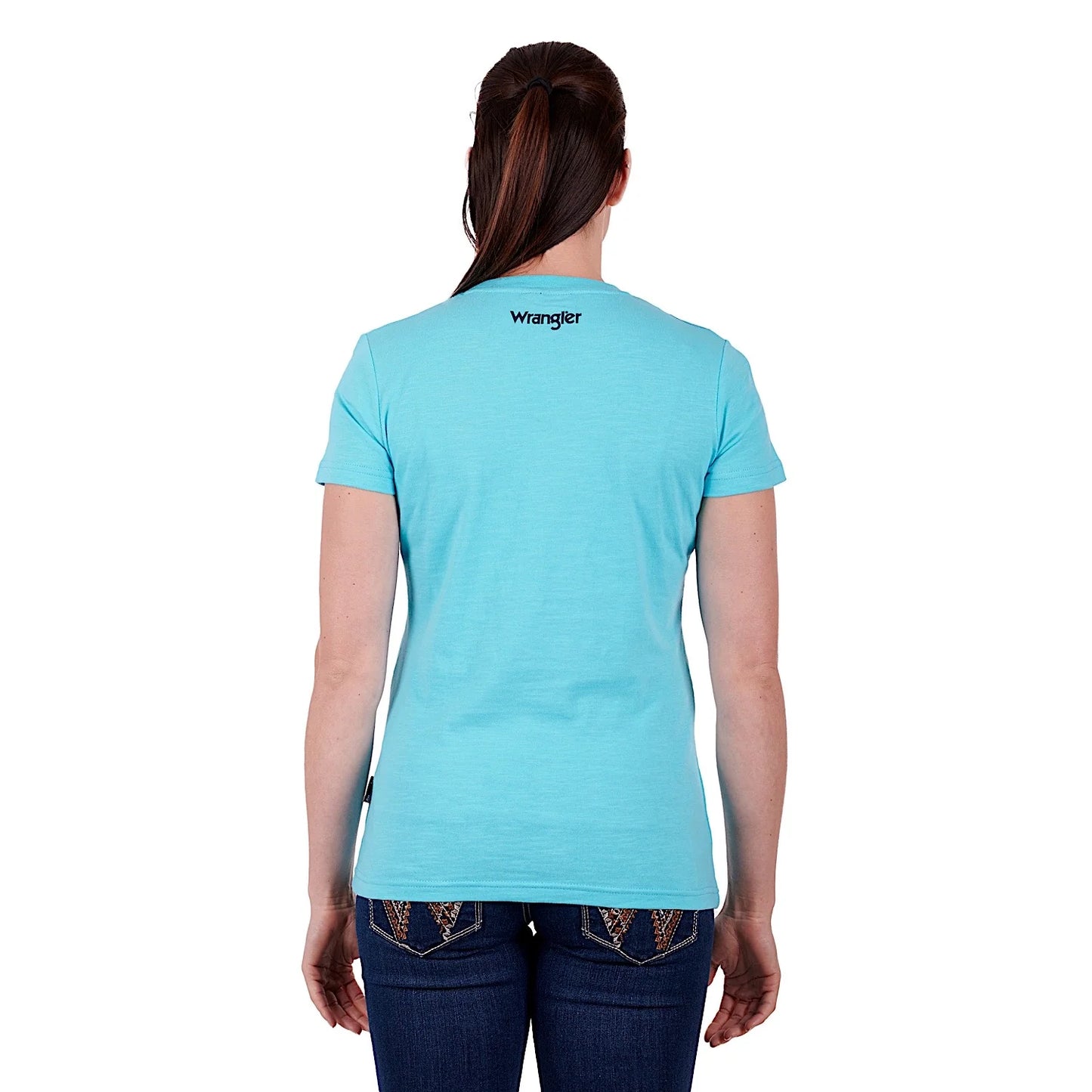 Ladies Addison Tee - aqua