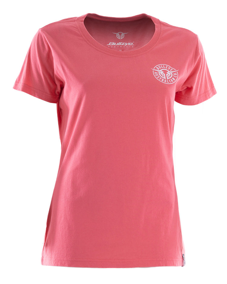 Ladies Bullring Tee - Coral