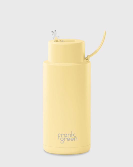 Ceramic Reusable Bottle - 1L - buttermilk