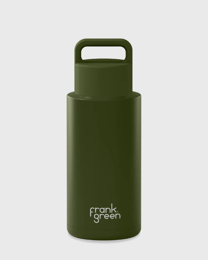 Ceramic Reusable Bottle - 1L - khaki