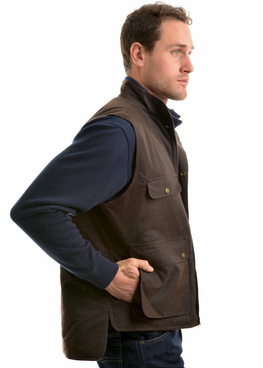 Mens High Country Oil Skin Vest
