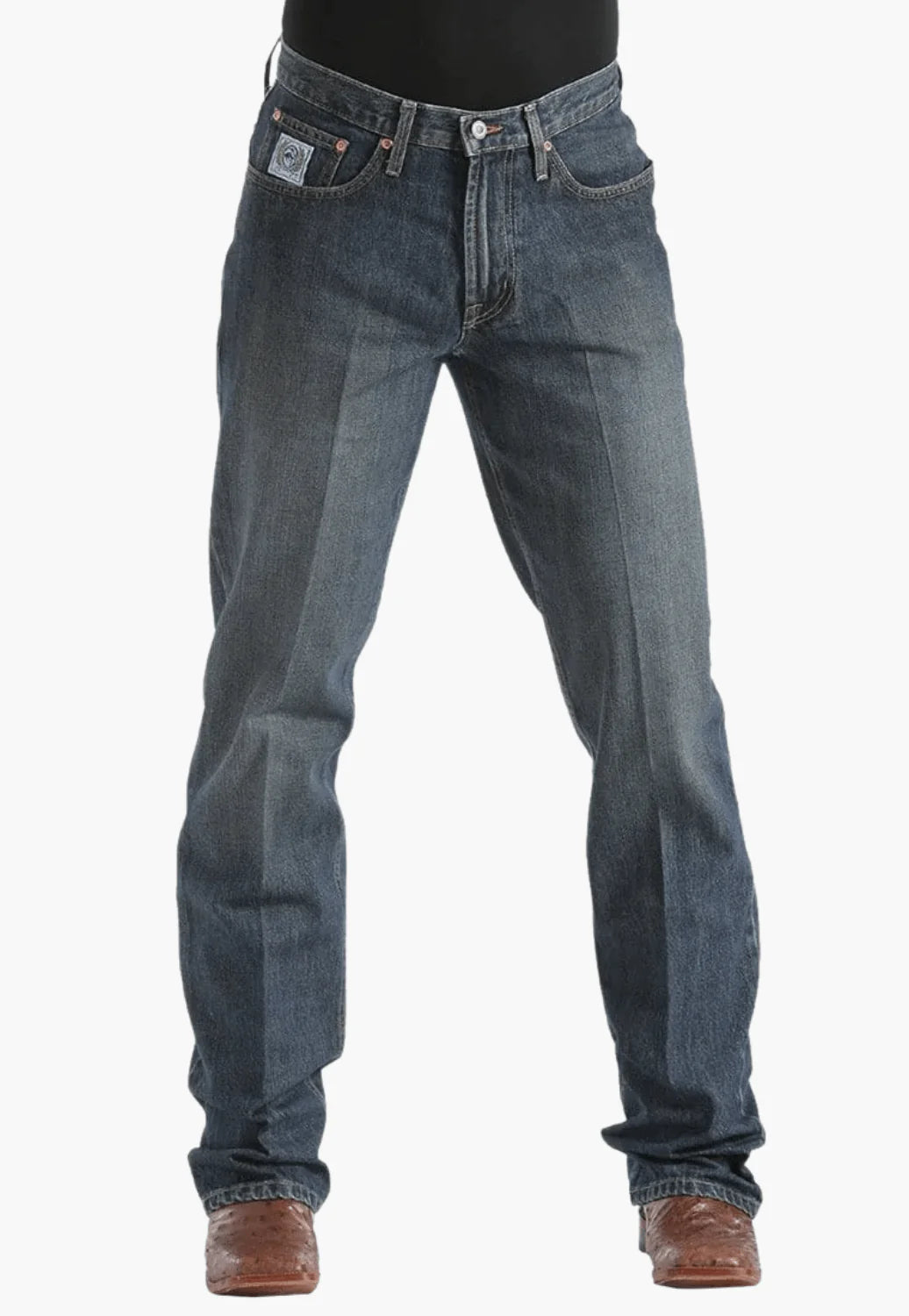 Mens White Label Jeans - Dark Stonewash