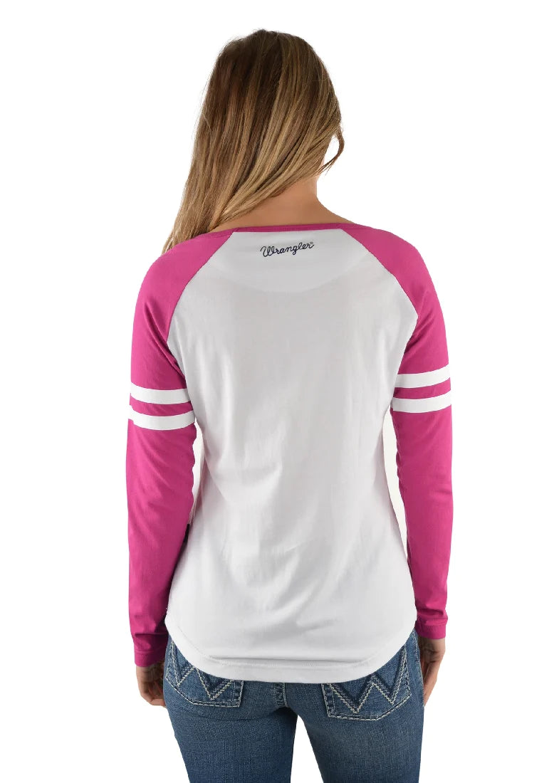 Ladies Raglan Long Sleeve Tee