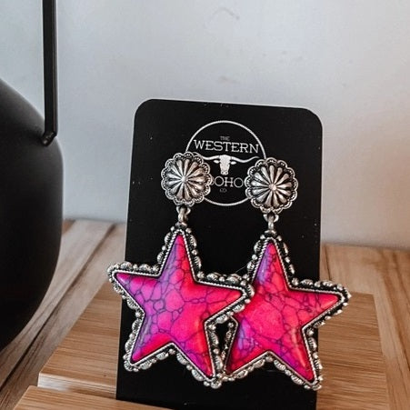 Western Star Earrings