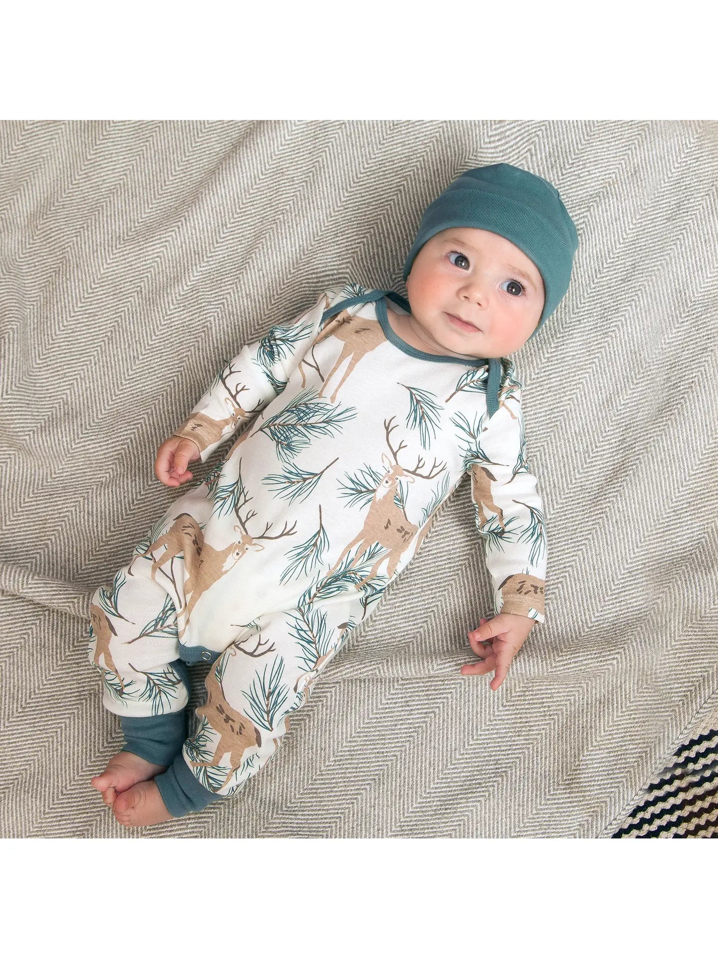 Deer Pine Romper (Bamboo) Kids