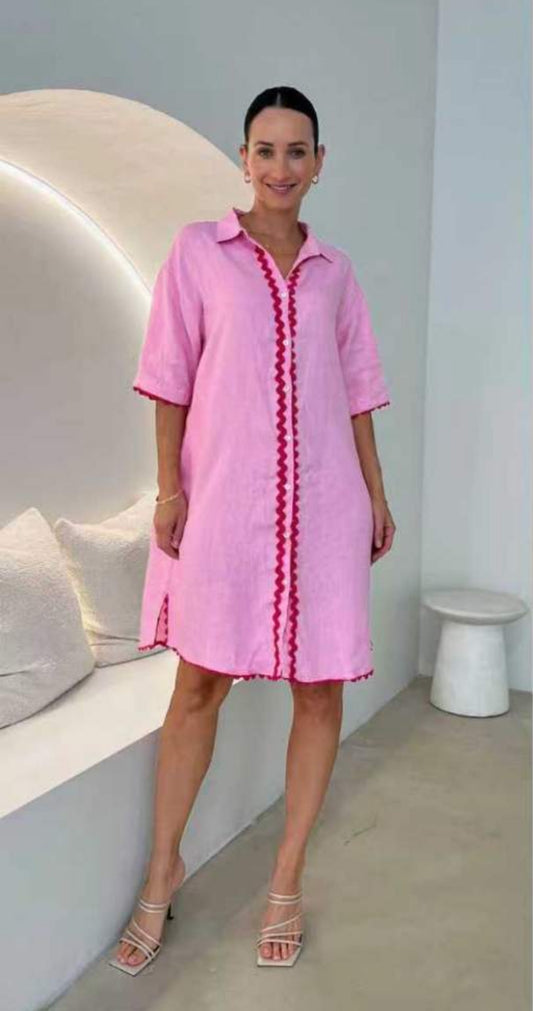 Isabel Linen Dress - ladies