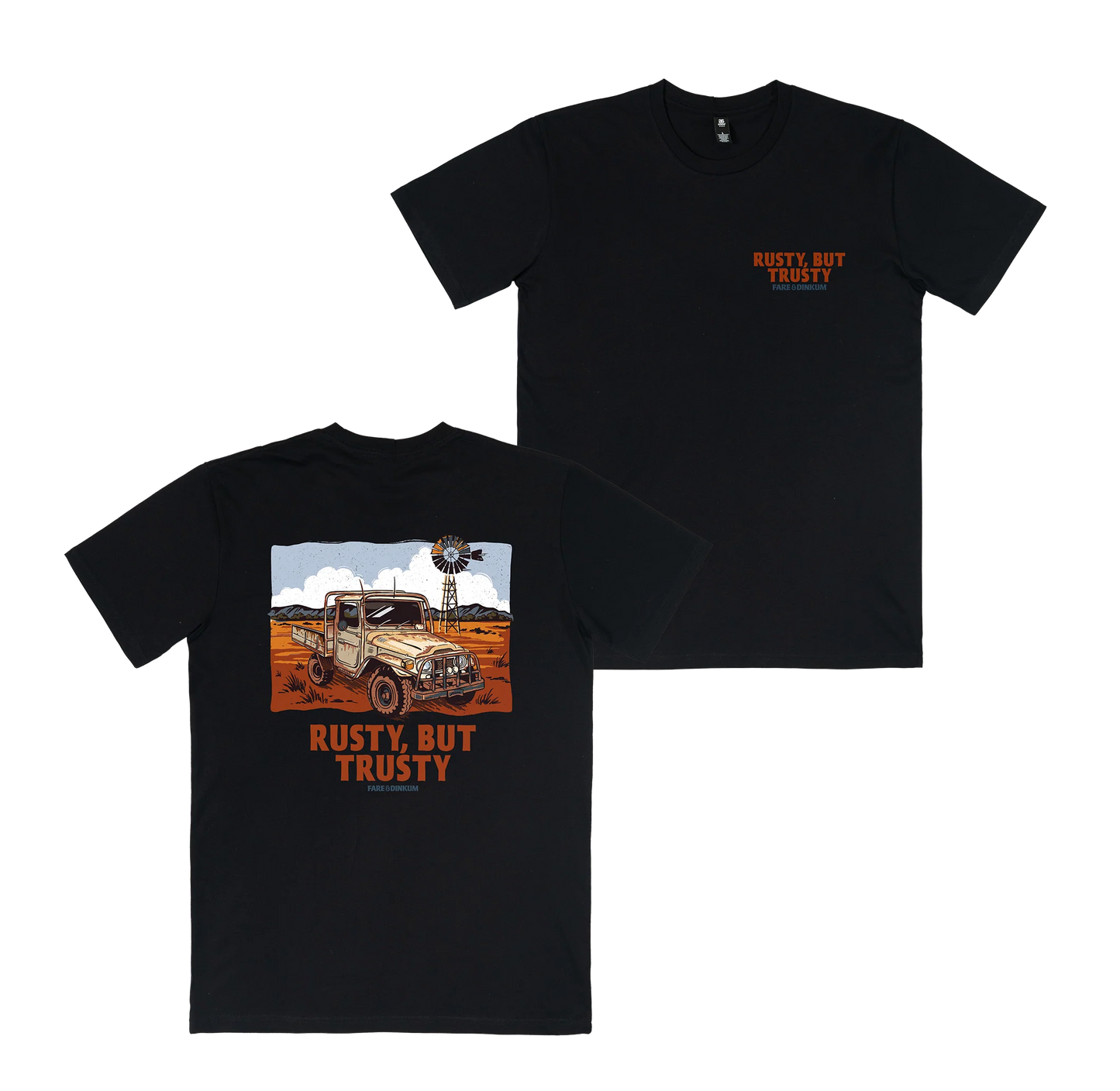 Rusty but Trusty Mens Tee - Black