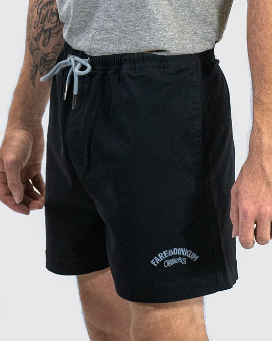 Mens Rugger Shorts Black