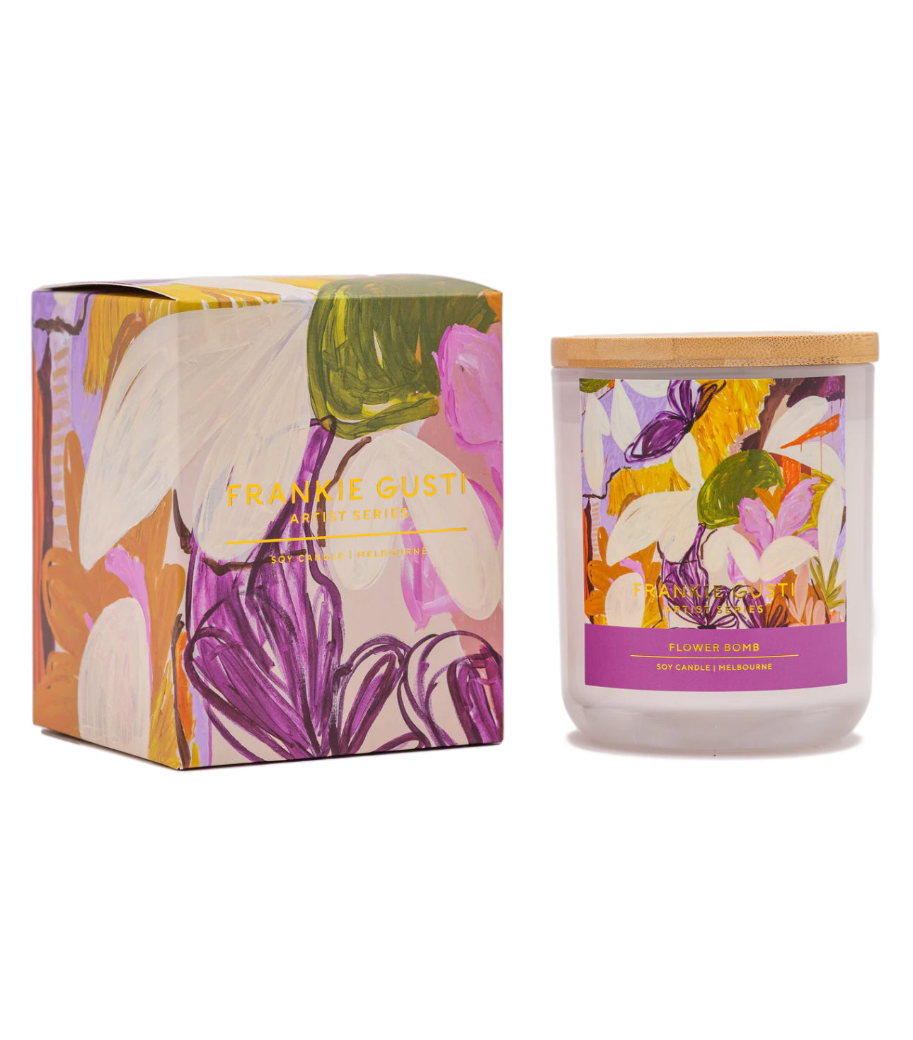 Flower bomb Candle - Artist series - Kate Mayes