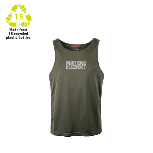 Eclipse Singlet - Forest Green - mens