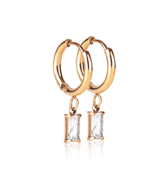 Luxe Drop Huggie Earrings