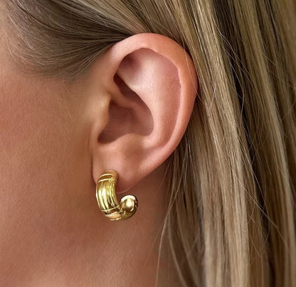 Podium Hoop Earrings