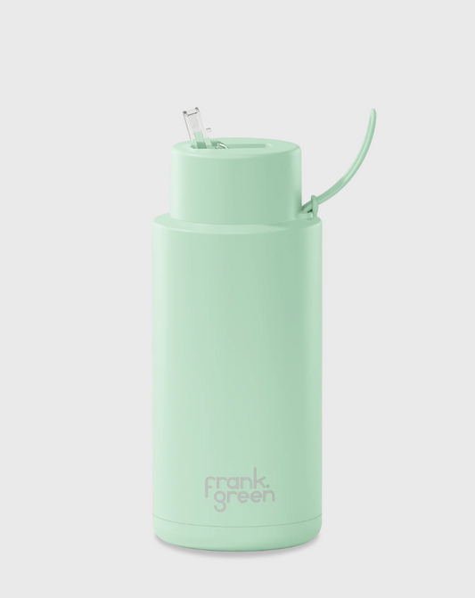 Ceramic Reusable Bottle - 1L - mint gelato