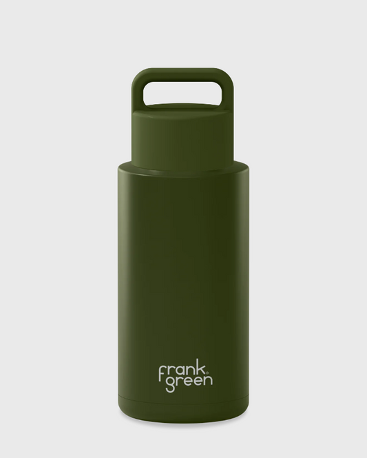 Ceramic Reusable Bottle - 1L - khaki