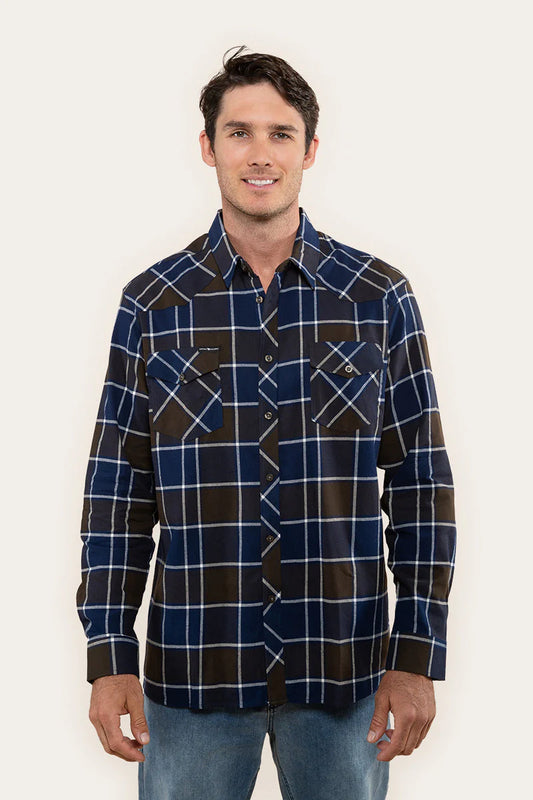 Cooma Mens Flanno - Charcoal