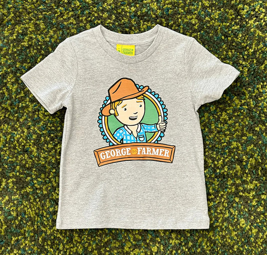 Kids George The Farmer T-Shirt - grey