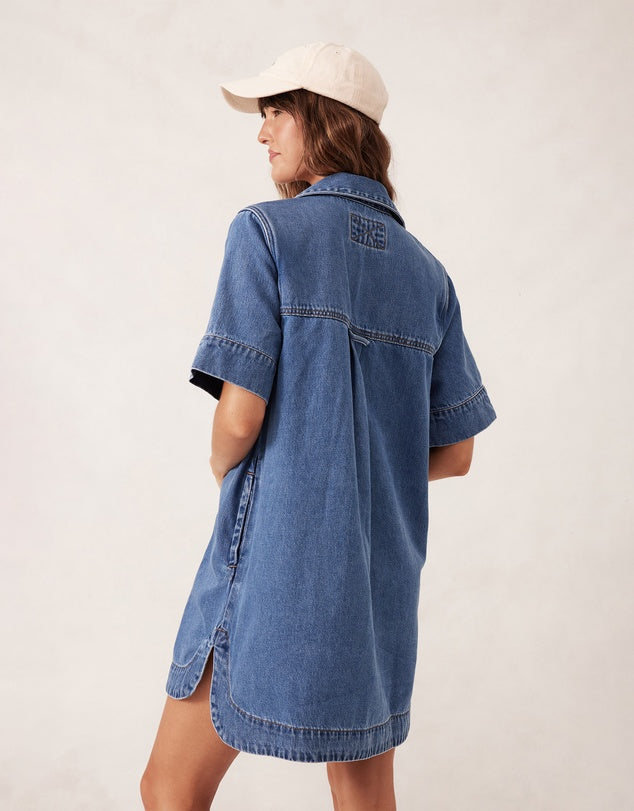 Relaxed Denim Dress - Ladies - Ceres Life - Organic Cotton