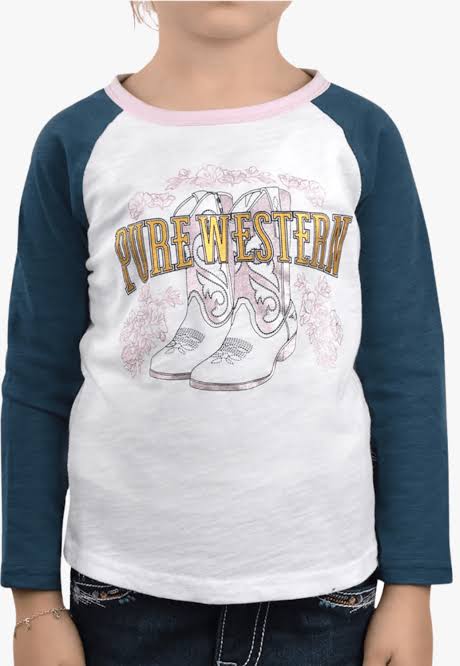 Girls Jackie Raglan LS tee