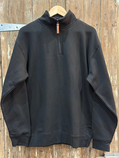 Men’s fleece pullover 1/4 zip - Black