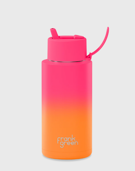 Ceramic Reusable Bottle - 1L - Summer sunset