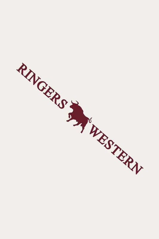 Large Long Die Cut Sticker - Burgundy